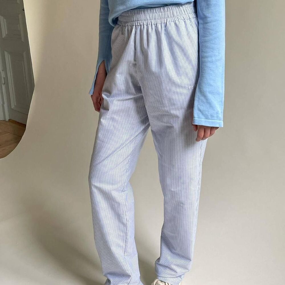 Djerf-avenue Women's White and Cream Trousers